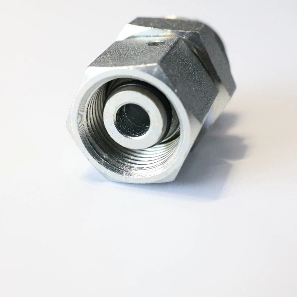 BSP Male Thread With Captive Seal To Metric Female 24°Cone Hydraulic Adapter